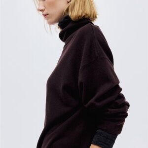 H&M Dark Brown Turtleneck Sweater